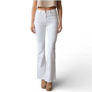 American Eagle White Flare Jeans 12L Super Stretch Mid Rise AE Denim
A